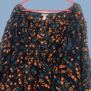 Long sleeved maxi dress